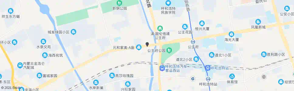 呼和浩特十三中_公交站地图_呼和浩特公交_妙搜公交查询2025