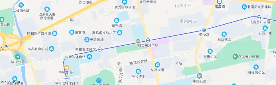 呼和浩特体育职业学院_公交站地图_呼和浩特公交_妙搜公交查询2025