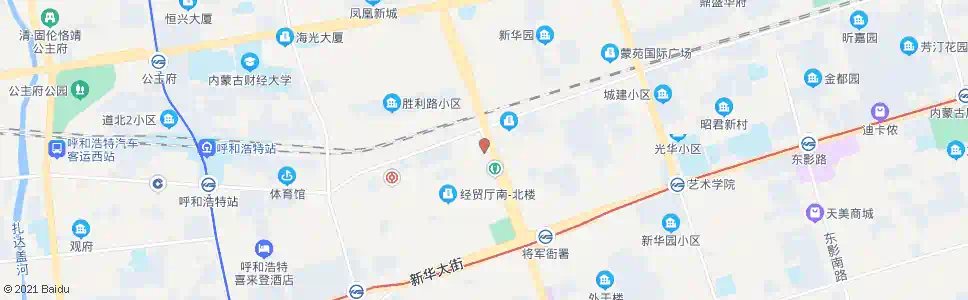 呼和浩特长城医院_公交站地图_呼和浩特公交_妙搜公交查询2025