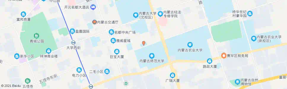 呼和浩特南门外小学_公交站地图_呼和浩特公交_妙搜公交查询2025
