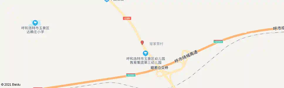 呼和浩特寇家营村_公交站地图_呼和浩特公交_妙搜公交查询2025