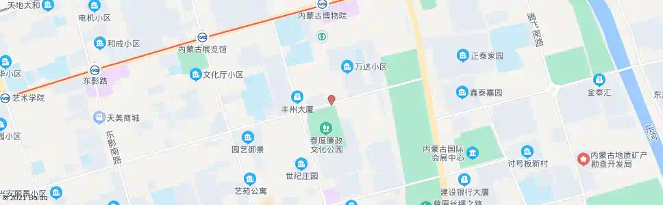 呼和浩特春度公园_公交站地图_呼和浩特公交_妙搜公交查询2025