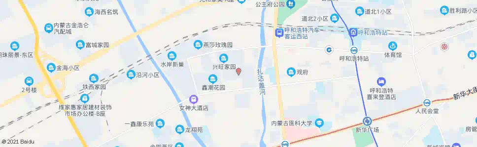 呼和浩特景泰花园_公交站地图_呼和浩特公交_妙搜公交查询2025