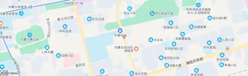 呼和浩特工业大学东门_公交站地图_呼和浩特公交_妙搜公交查询2025
