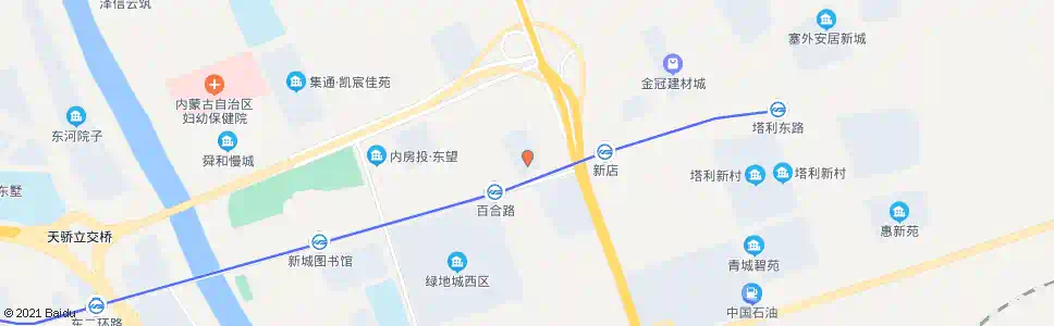 呼和浩特意林食品_公交站地图_呼和浩特公交_妙搜公交查询2025