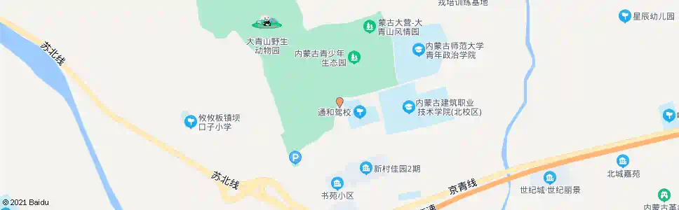 呼和浩特公交通和驾校_公交站地图_呼和浩特公交_妙搜公交查询2025