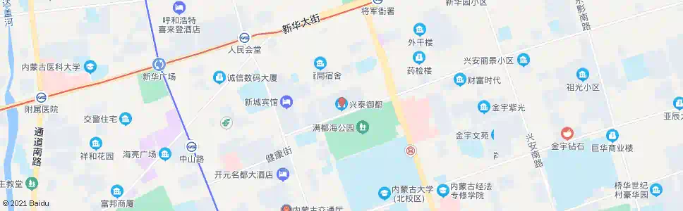 呼和浩特兴泰御都_公交站地图_呼和浩特公交_妙搜公交查询2025