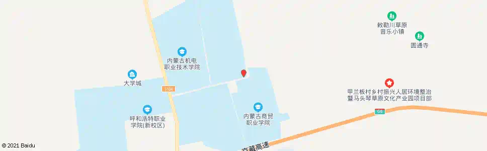 呼和浩特商贸职业学院新校区_公交站地图_呼和浩特公交_妙搜公交查询2025