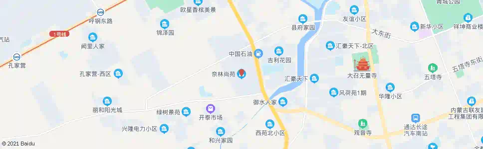 呼和浩特奈林尚苑商业街_公交站地图_呼和浩特公交_妙搜公交查询2025