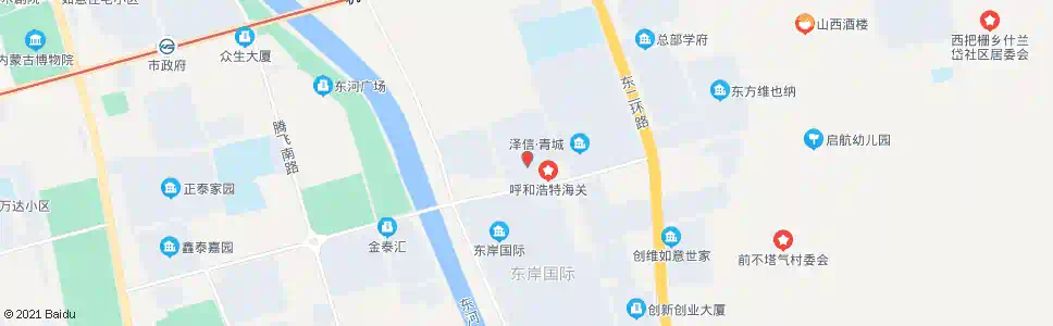 呼和浩特万铭上东领海_公交站地图_呼和浩特公交_妙搜公交查询2025