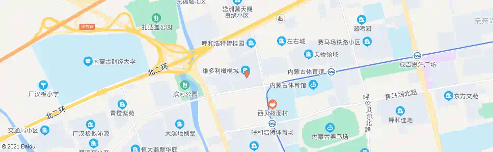 呼和浩特维多利金色华府_公交站地图_呼和浩特公交_妙搜公交查询2025