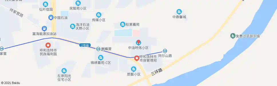 呼和浩特中油呼炼公司_公交站地图_呼和浩特公交_妙搜公交查询2025