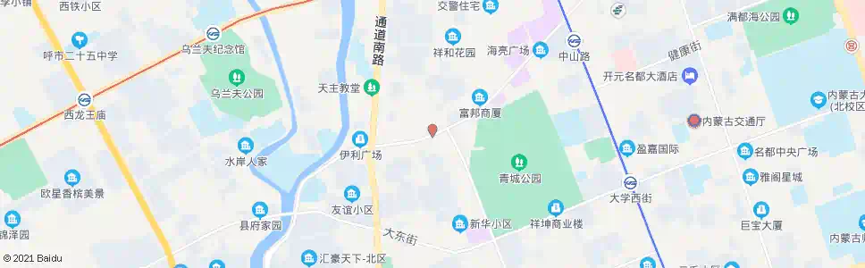 呼和浩特首府人才市场_公交站地图_呼和浩特公交_妙搜公交查询2025