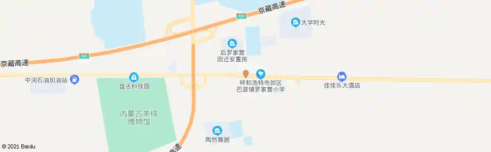 呼和浩特林场家属区_公交站地图_呼和浩特公交_妙搜公交查询2025
