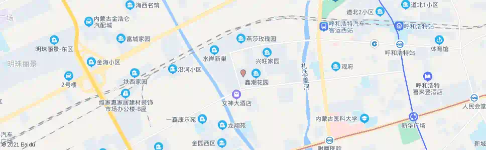 呼和浩特光明小区_公交站地图_呼和浩特公交_妙搜公交查询2025