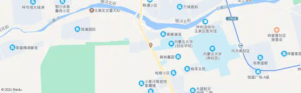呼和浩特内蒙古大学创业学院_公交站地图_呼和浩特公交_妙搜公交查询2025