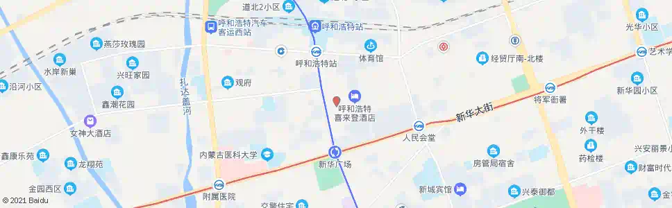 呼和浩特煤气化总公司(北)_公交站地图_呼和浩特公交_妙搜公交查询2025