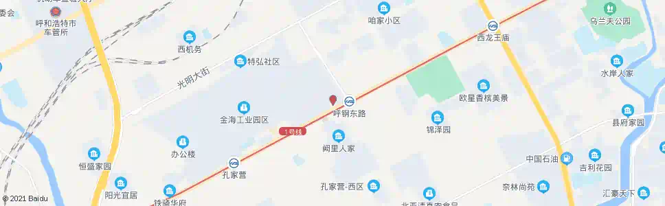呼和浩特何家营_公交站地图_呼和浩特公交_妙搜公交查询2025