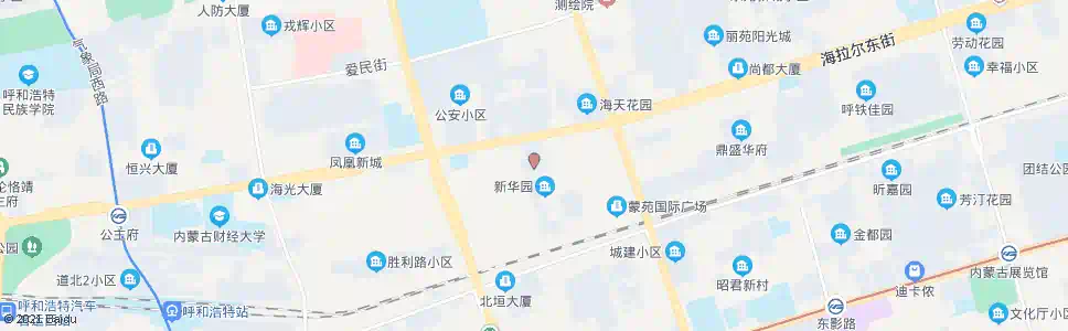 呼和浩特紫藤花园_公交站地图_呼和浩特公交_妙搜公交查询2025