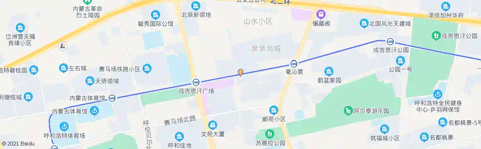 呼和浩特市工商局新城分局_公交站地图_呼和浩特公交_妙搜公交查询2025