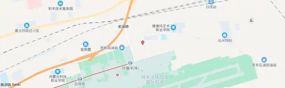 呼和浩特机场家属区_公交站地图_呼和浩特公交_妙搜公交查询2025