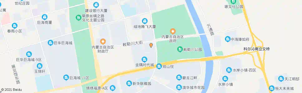 呼和浩特金隅环球金融中心_公交站地图_呼和浩特公交_妙搜公交查询2025