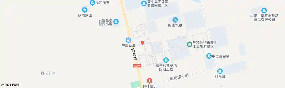 呼和浩特园区路口_公交站地图_呼和浩特公交_妙搜公交查询2025