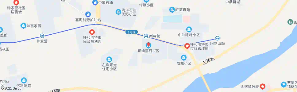 呼和浩特锦绣佳苑C区_公交站地图_呼和浩特公交_妙搜公交查询2025