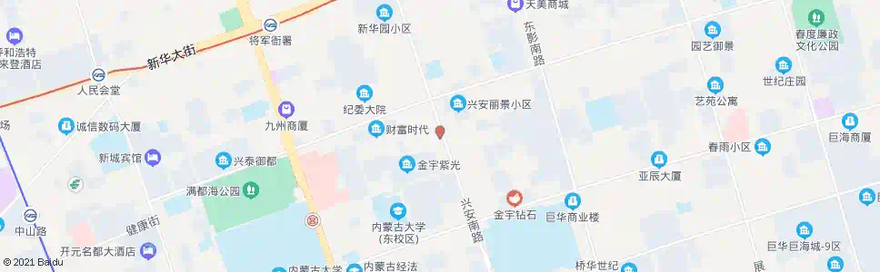 呼和浩特内蒙古老干部活动中心_公交站地图_呼和浩特公交_妙搜公交查询2025