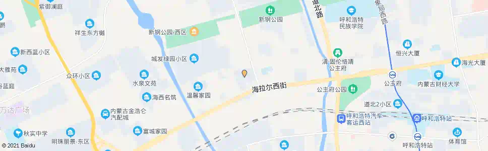 呼和浩特昌盛小区_公交站地图_呼和浩特公交_妙搜公交查询2025