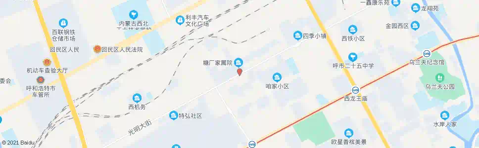 呼和浩特糖厂西区_公交站地图_呼和浩特公交_妙搜公交查询2025