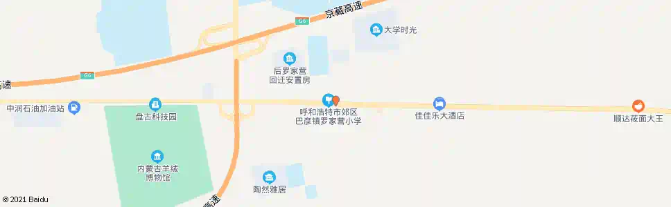 呼和浩特二十中_公交站地图_呼和浩特公交_妙搜公交查询2025