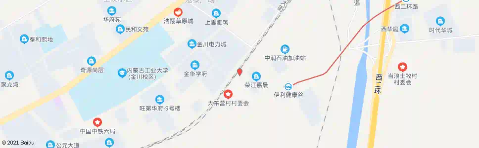 呼和浩特大东营_公交站地图_呼和浩特公交_妙搜公交查询2025