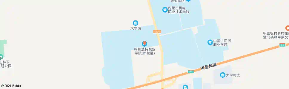 呼和浩特呼和浩特职业学院(清源路)_公交站地图_呼和浩特公交_妙搜公交查询2025