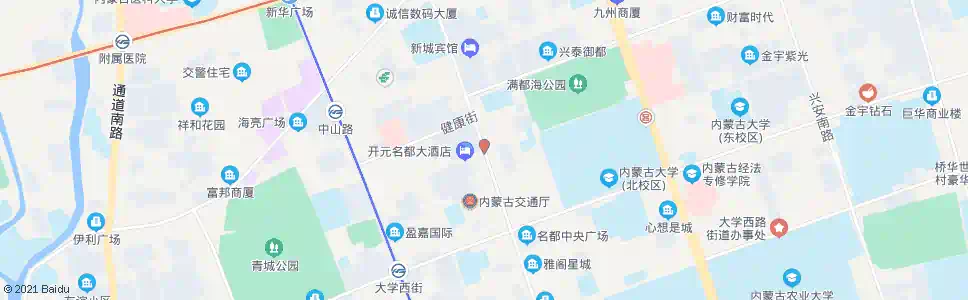呼和浩特锦江国际大酒店_公交站地图_呼和浩特公交_妙搜公交查询2025