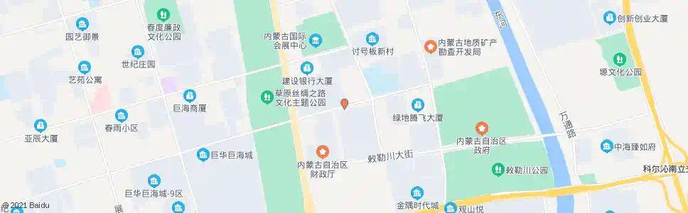 呼和浩特万正广场南门_公交站地图_呼和浩特公交_妙搜公交查询2025