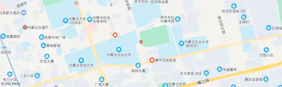 呼和浩特树木园_公交站地图_呼和浩特公交_妙搜公交查询2025
