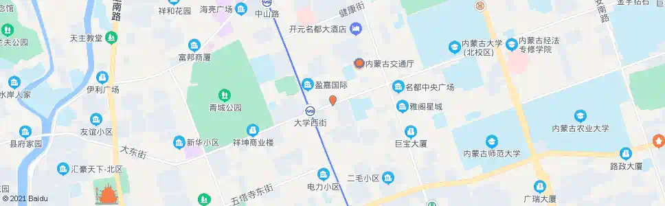 呼和浩特学府康都_公交站地图_呼和浩特公交_妙搜公交查询2025