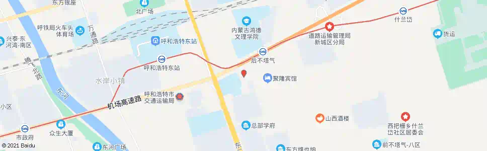 呼和浩特内蒙古体工第一大队_公交站地图_呼和浩特公交_妙搜公交查询2025