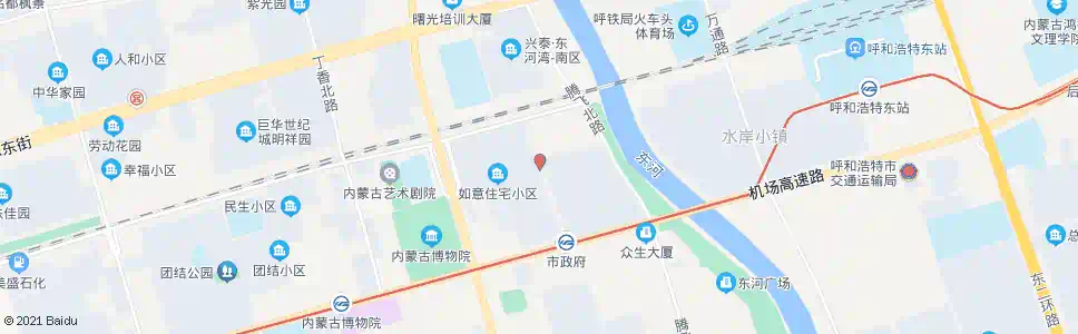 呼和浩特如意小区(东门)_公交站地图_呼和浩特公交_妙搜公交查询2025