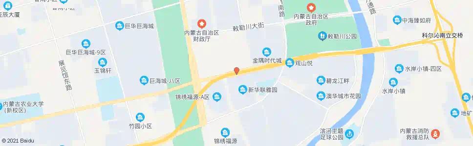 呼和浩特新华联雅园北门_公交站地图_呼和浩特公交_妙搜公交查询2025