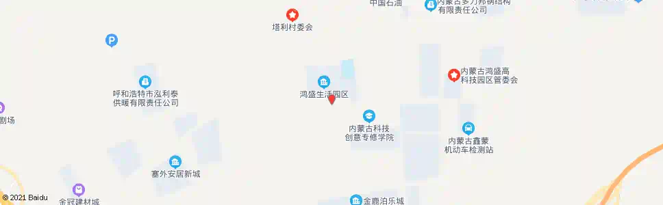 呼和浩特塔利生活园区_公交站地图_呼和浩特公交_妙搜公交查询2025