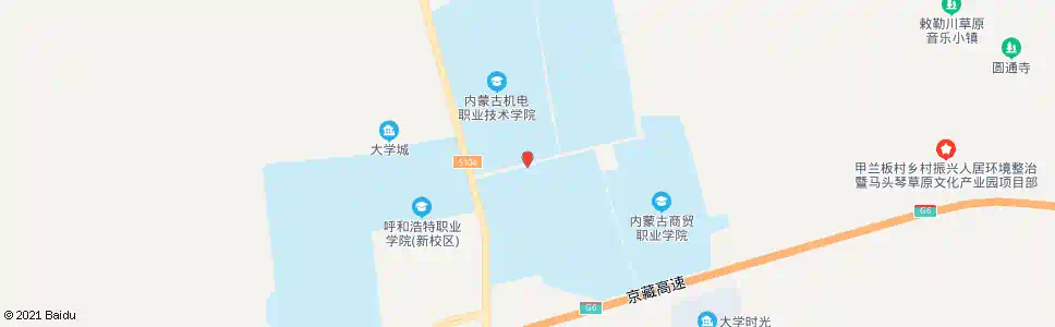 呼和浩特内蒙古电子学院新校区_公交站地图_呼和浩特公交_妙搜公交查询2025