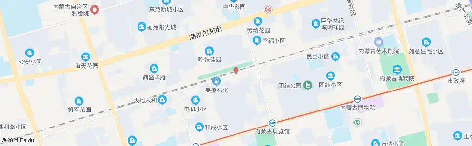 呼和浩特芳汀花园_公交站地图_呼和浩特公交_妙搜公交查询2025