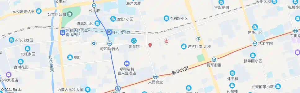 呼和浩特呼伦北路路口_公交站地图_呼和浩特公交_妙搜公交查询2025