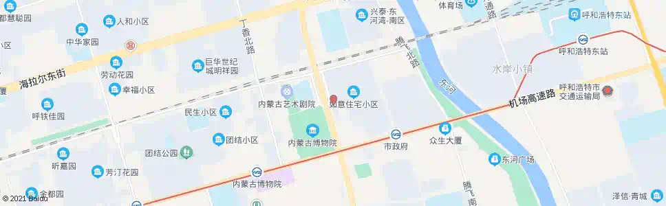 呼和浩特如意小区(西门)_公交站地图_呼和浩特公交_妙搜公交查询2025