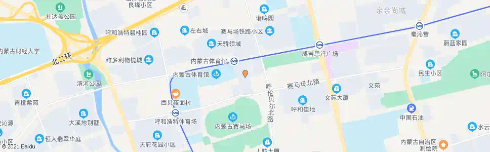 呼和浩特崎林北辰小区_公交站地图_呼和浩特公交_妙搜公交查询2025