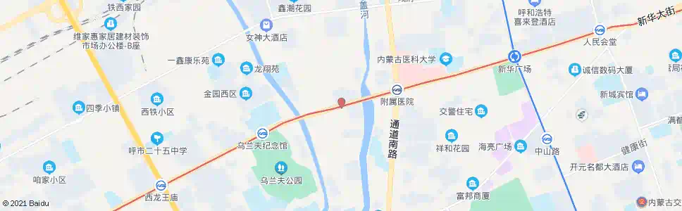 呼和浩特回民果园_公交站地图_呼和浩特公交_妙搜公交查询2025
