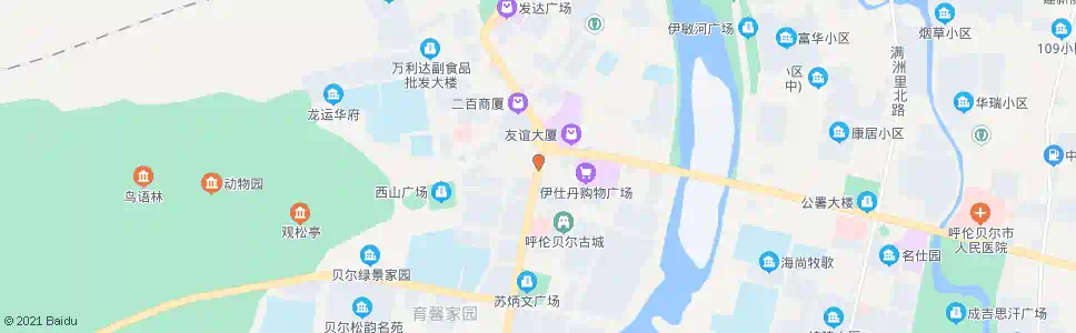 呼伦贝尔一百_公交站地图_呼伦贝尔公交_妙搜公交查询2025