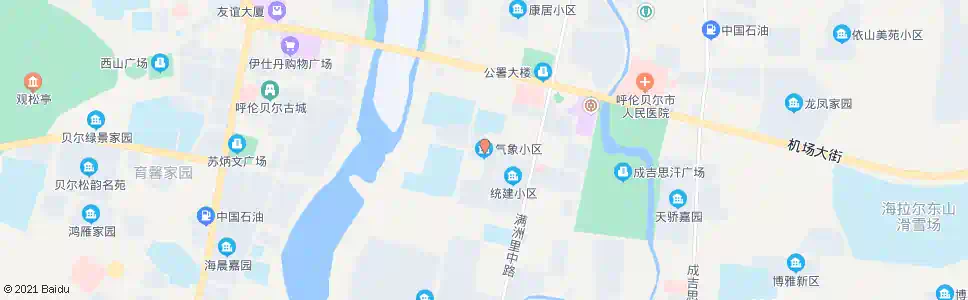 呼伦贝尔气象小区_公交站地图_呼伦贝尔公交_妙搜公交查询2025